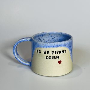 Kubek „To be piykny dzień” – jagodowy – 280 ml